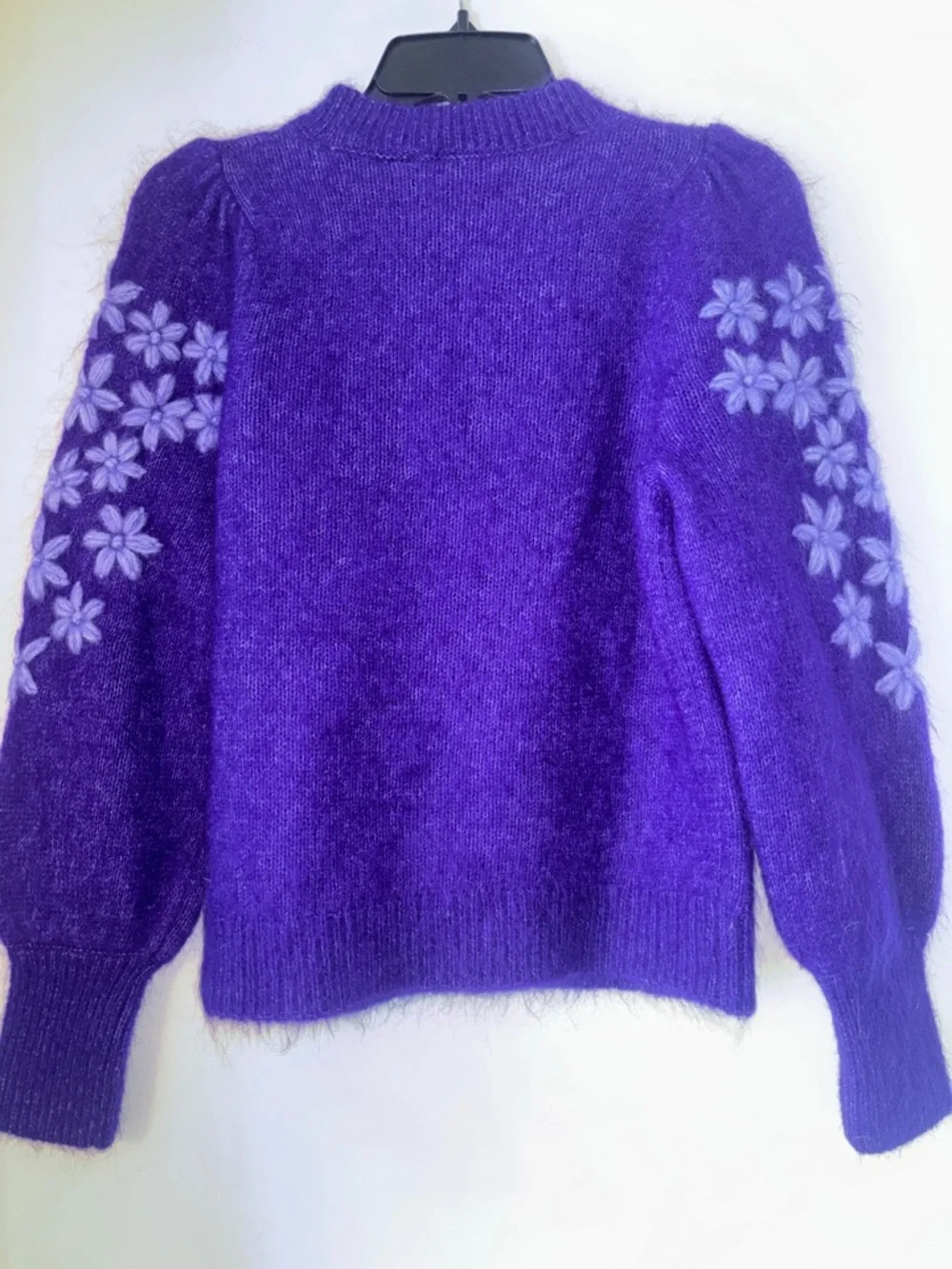 Sezane Purple Floral Sweater - Picture 6 of 6